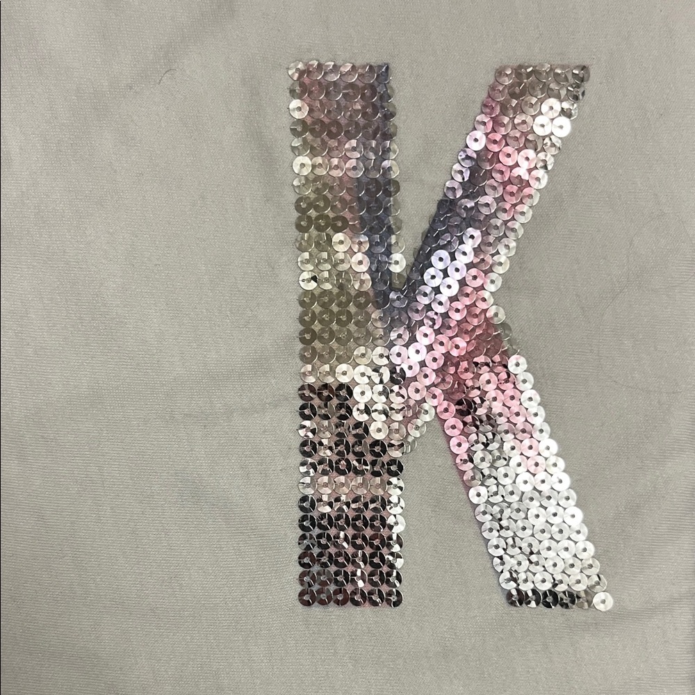 Victoria’s Secret  PINK Vintage Bling Tee Size Lg Irredescent Letters NWOT - Picture 13 of 14